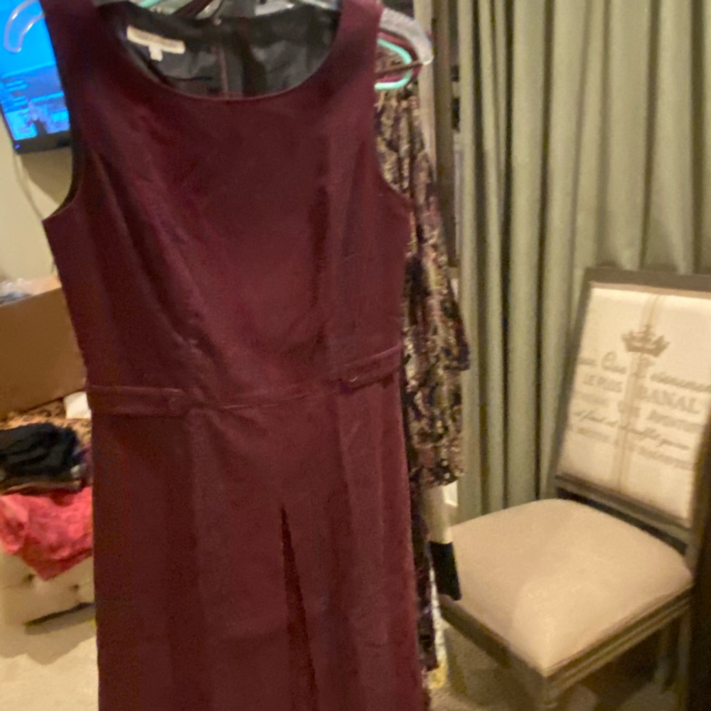 💐 Laura Ashley corduroy burgundy dress